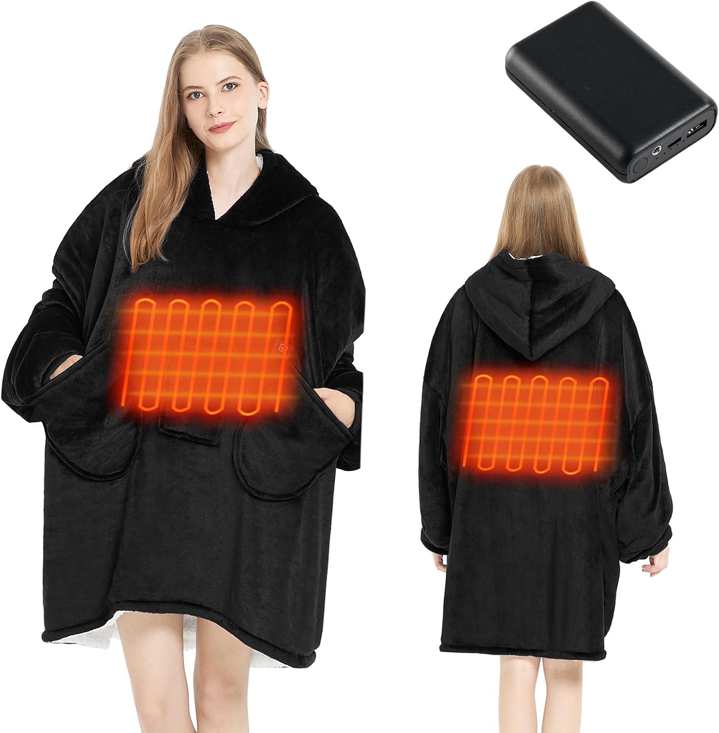 Homemate Heated Wearable Blanket Hoodie for Ultimate Comfort