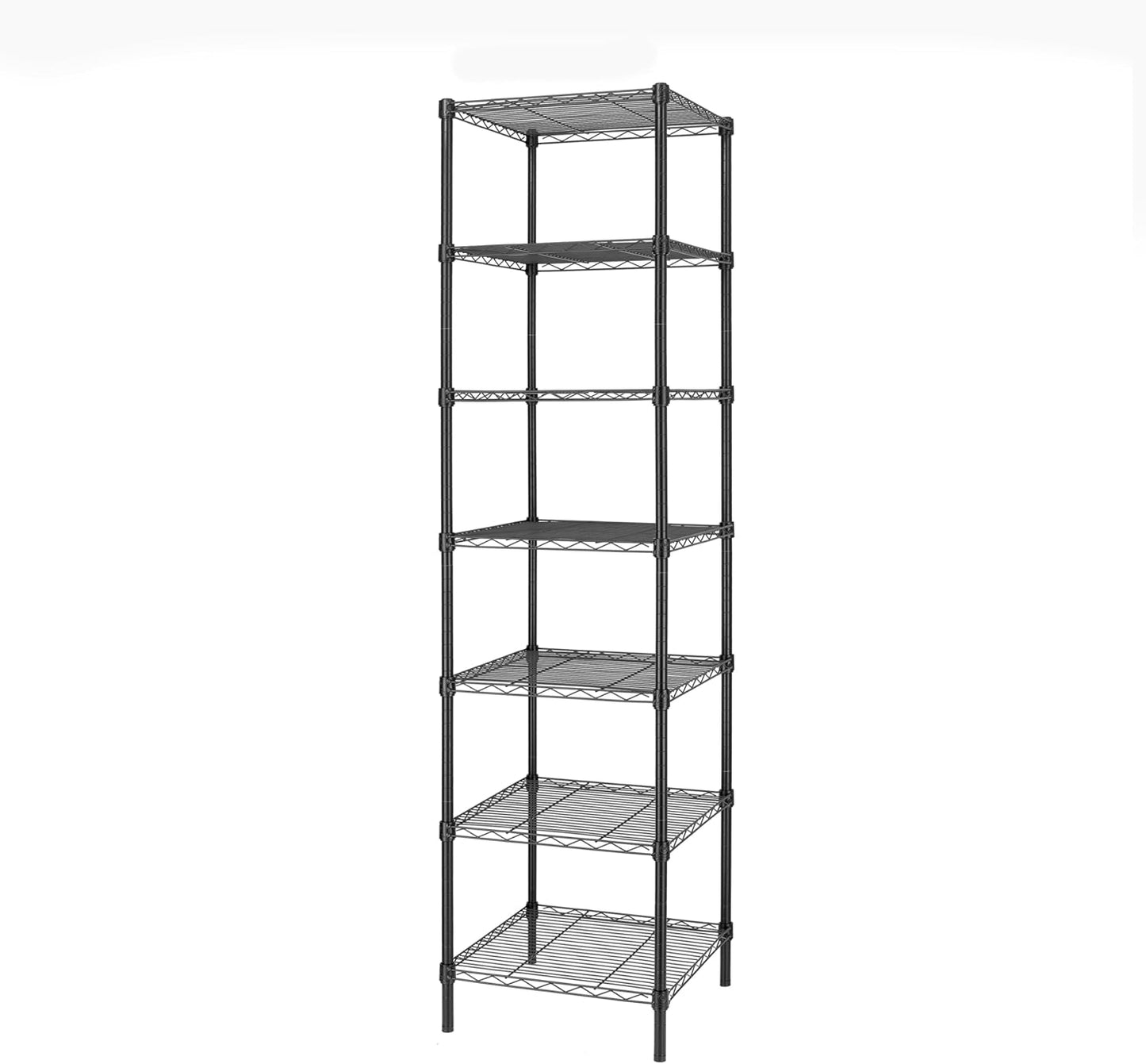 Finnhomy Heavy Duty 7 Tier Wire Shelving for Smart Storage