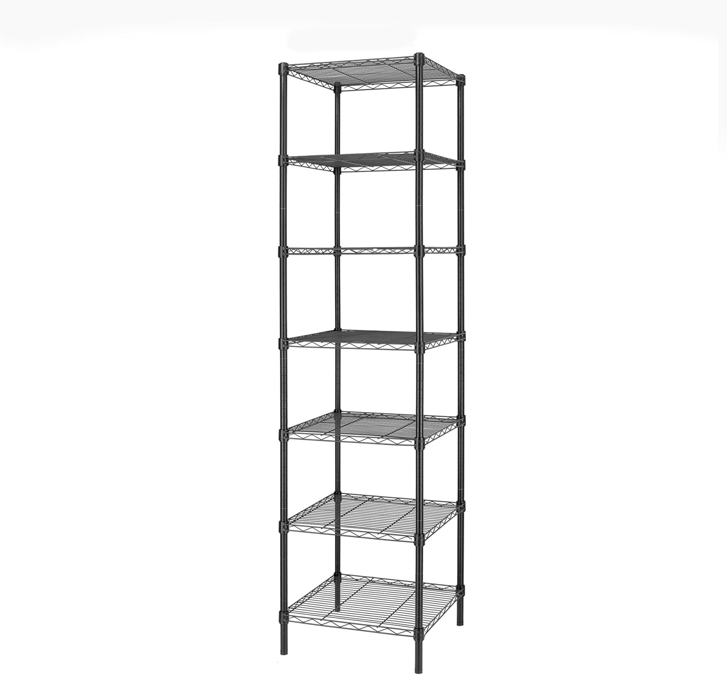 Finnhomy Heavy Duty 7 Tier Wire Shelving for Smart Storage