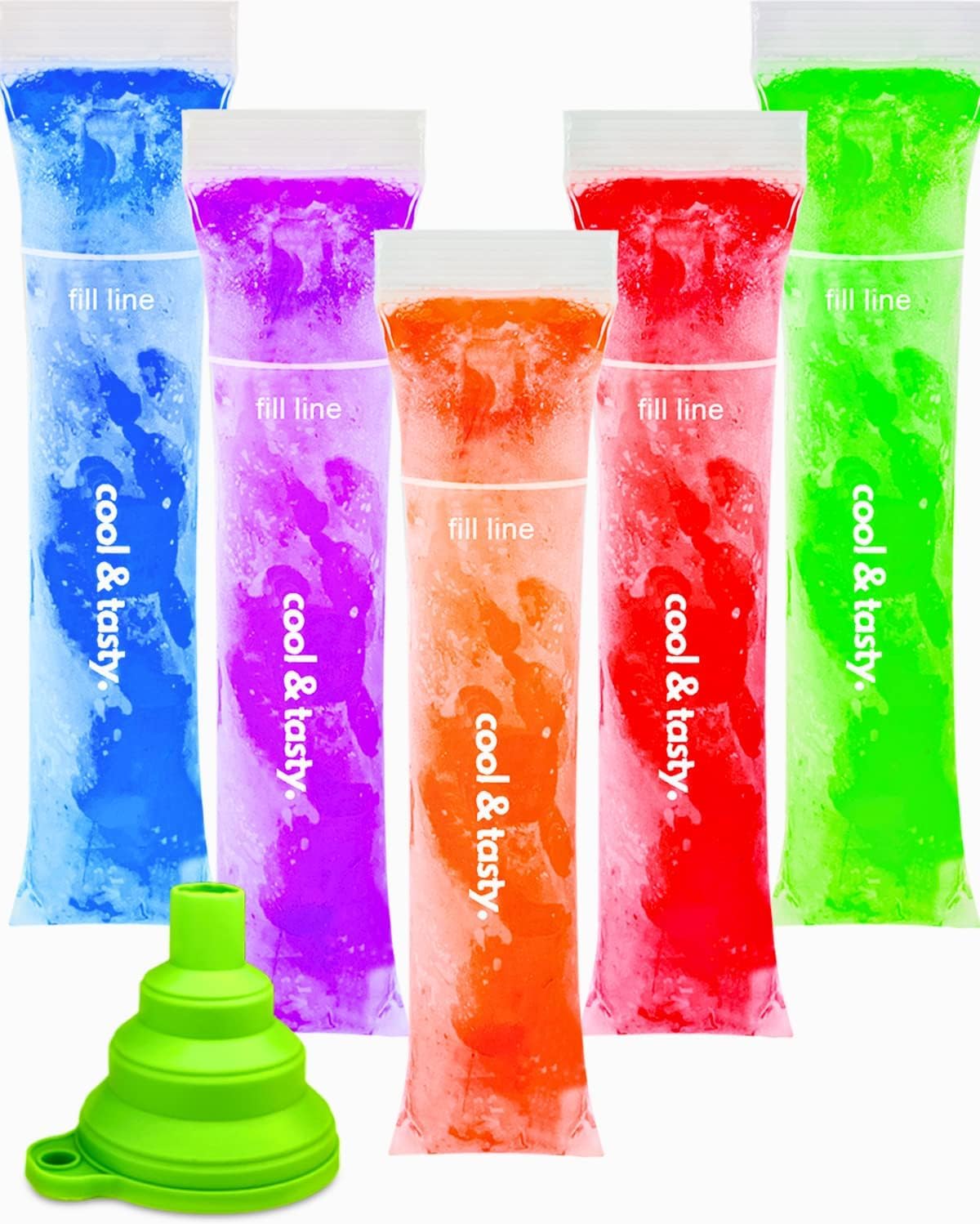 DIY Ice Pops Fun Pack - 150 Zip-Seal Bags