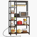 LITTLE TREE Kitchen Bakers Rack with Power Outlets - Organize & Power Up!