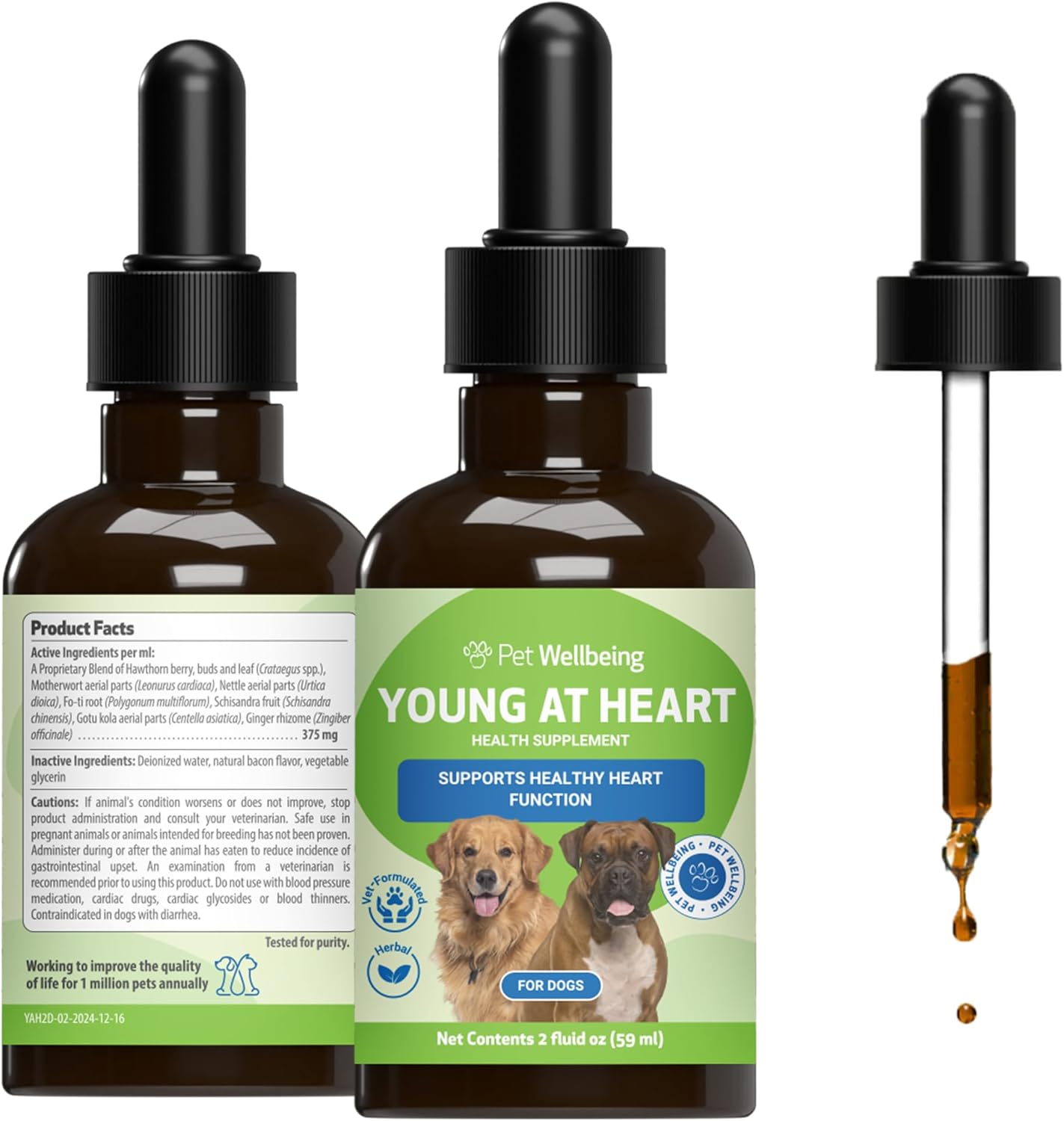 Pet Wellbeing Young at Heart for Dogs - Heart Health Support