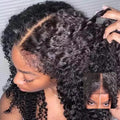 4C Edges Glueless Kinky Curly Human Hair Wig 18in - Ready to Wear