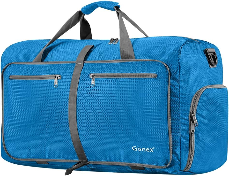 Gonex Large Foldable Travel Duffle Bag with Shoe Compartment