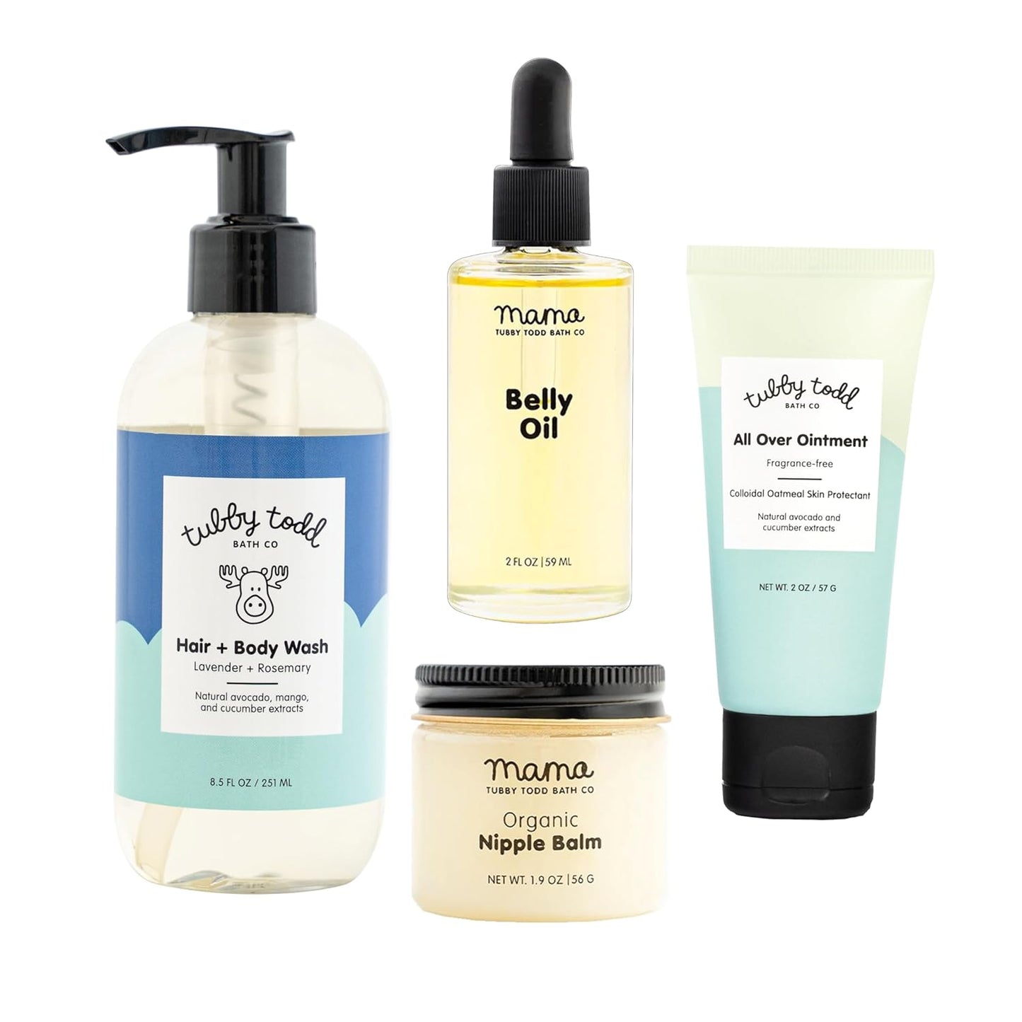 Tubby Todd Sensitive Skincare Kit for Baby and Mama Gift Set