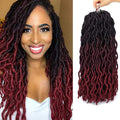 Eliza Wavy Gypsy Locs Ombre Crochet Hair 18in - Lightweight Goddess