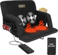 Heated Massage Reclining Stadium Seat - Portable 10000mAh Power