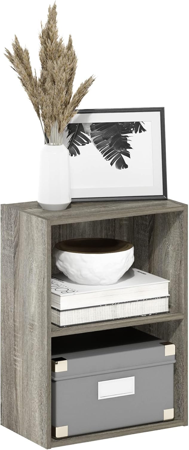 Furinno Luder Bookcase for Stylish Storage in French Oak Finish