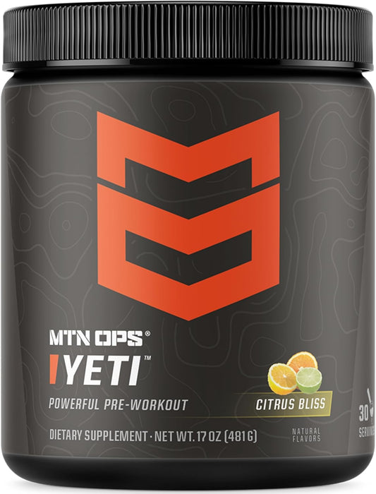 MTN OPS Yeti Pre-Workout Powder for Enhanced Energy & Focus