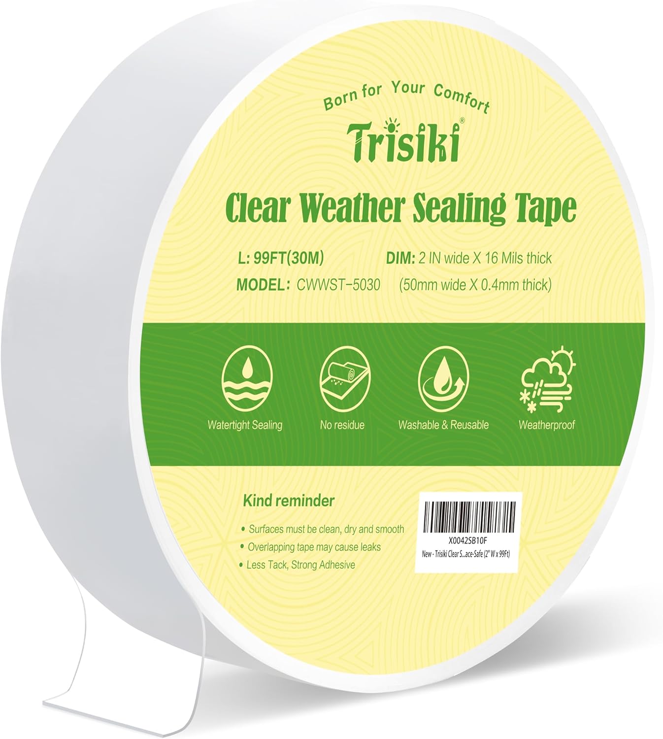 Trisiki Airtight Window Sealer Tape - All-Weather Insulation