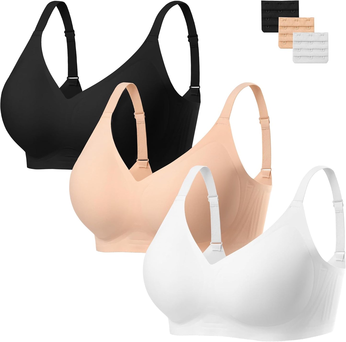 Comfort Seamless Wireless Bra for Women with Full Coverage