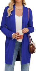 GRACE KARIN Women's Long Cardigan Sweater - Lightweight with Pockets