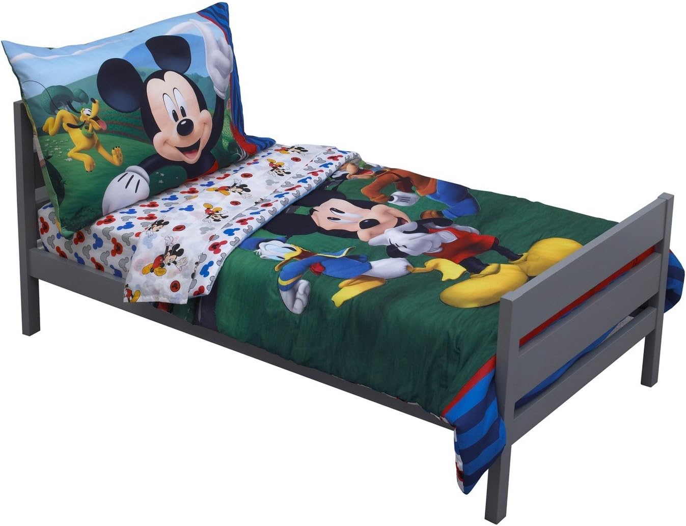 Disney Mickey's 4-Piece Toddler Bed Set - Cozy & Colorful Dreams