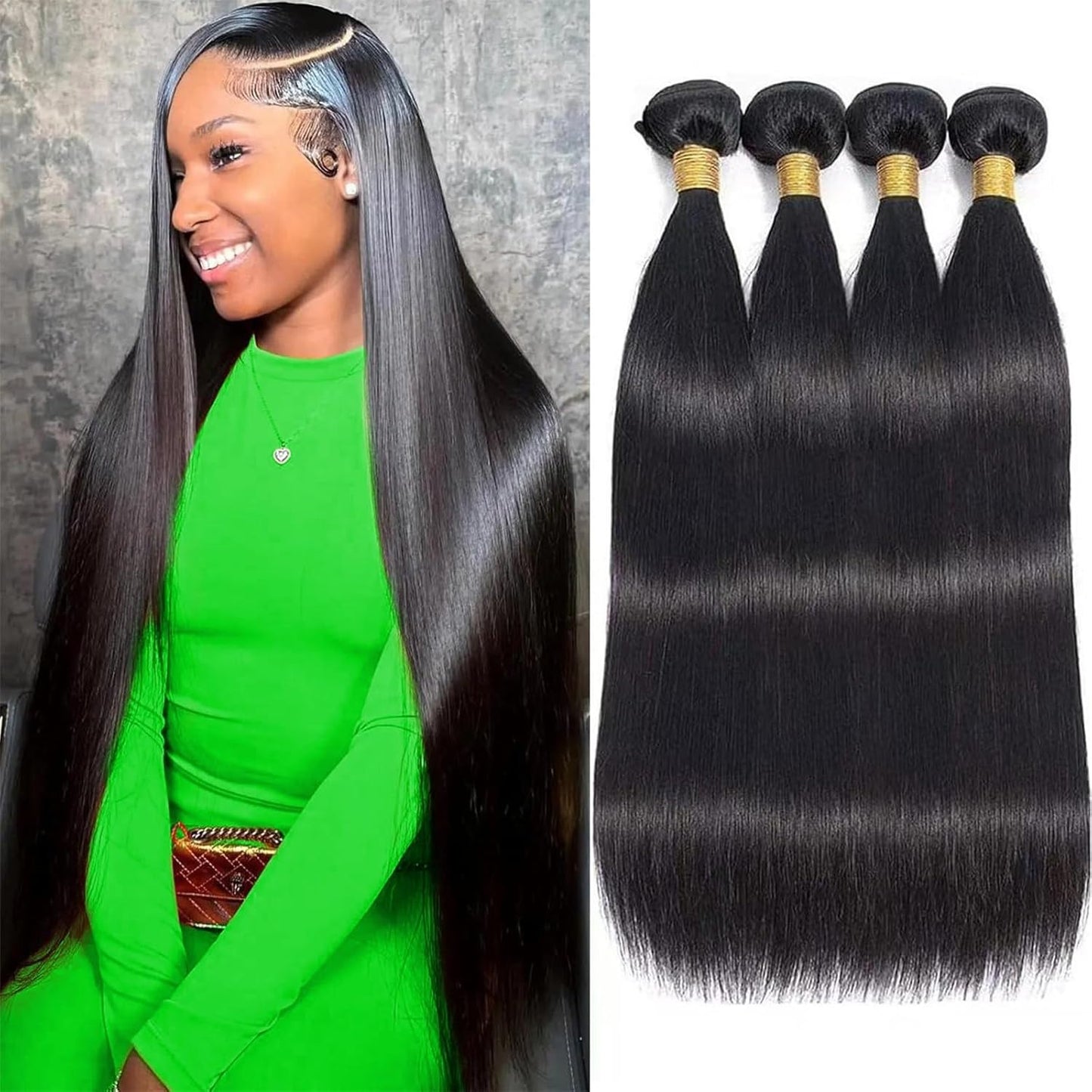 12A Straight Bundles Human Hair Extensions for Stunning Looks