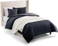 Twin XL Navy Blue Comforter Set - UGG Remina 4-Piece