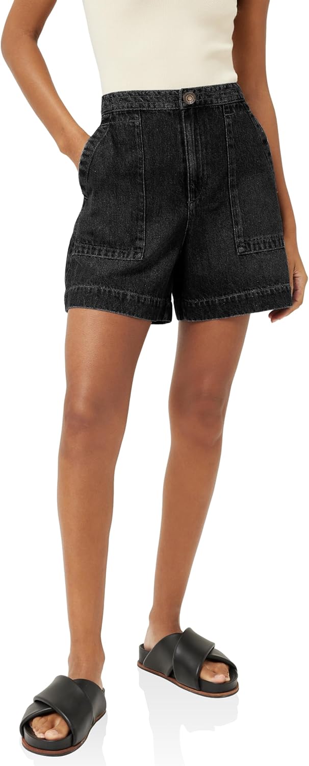 Womens Casual High Waisted Denim Shorts for Summer Style