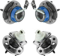 Wheel Bearing & Hub Assembly 4-Piece Set Compatible with Select GM