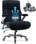 OPOWING Heavy-Duty Executive Chair: Adjustable Lumbar, 3D Arms