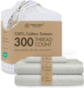 Threadmill Cotton Twin XL Sheet Set - 100% Cotton Jacquard Sateen