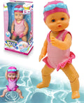 Swimming Baby Doll for Pool - Waterproof Movable Joint Swim Toy