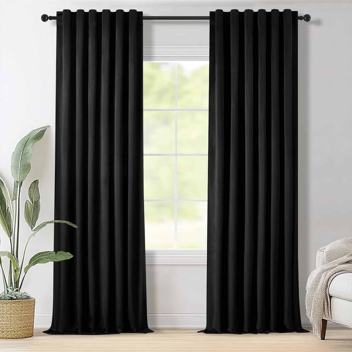 Blackout Velvet Curtains 84 - Topfinel