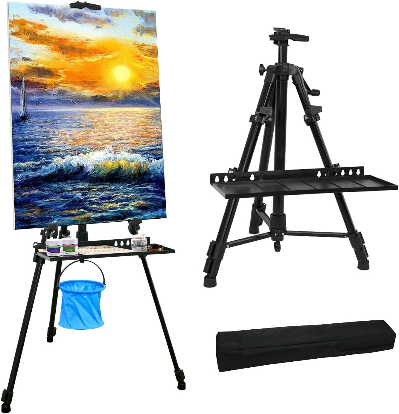 Adjustable Aluminum Artist Easel Stand for Painting Canvases