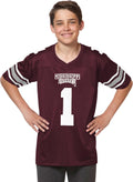 Youth Mississippi State Touchdown Pass Football Jersey - Youth Sizes