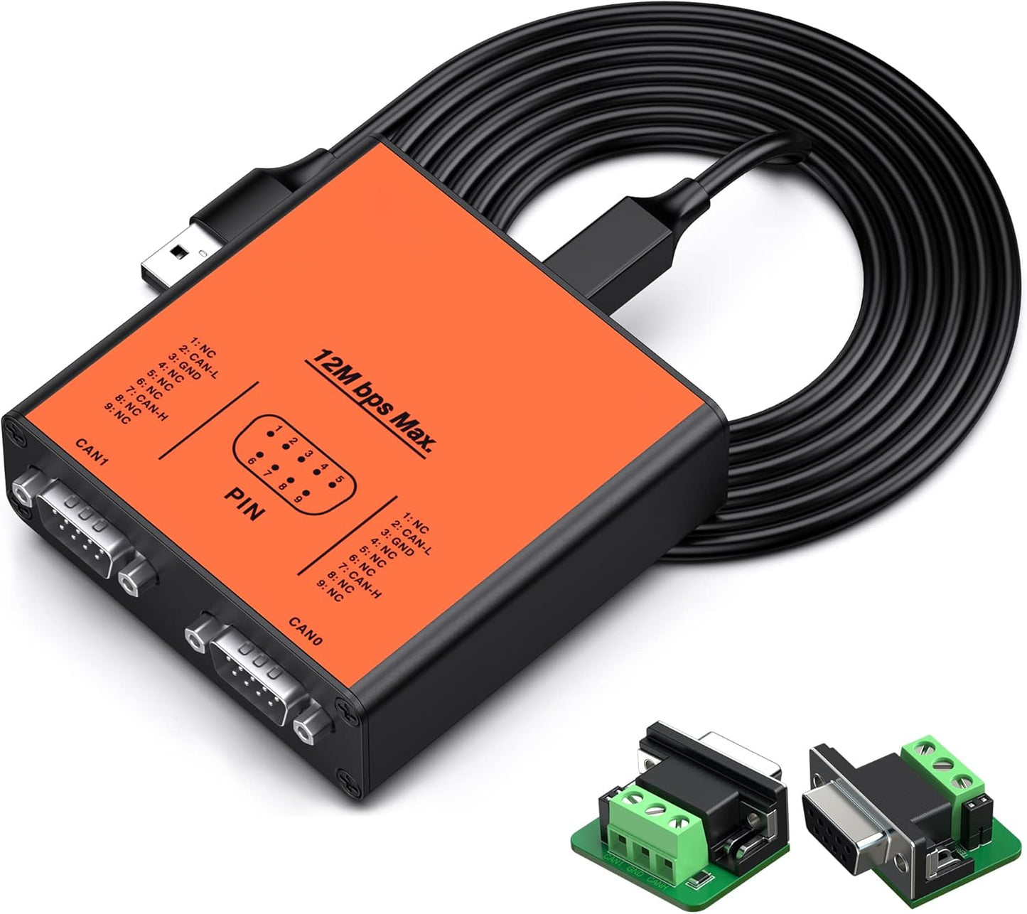High-Speed USB to CAN Converter for Dual Channel CANFD Use