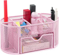 Newkita Cherry Blossom Pink Desktop Organizer - 8 Compartments & Drawer
