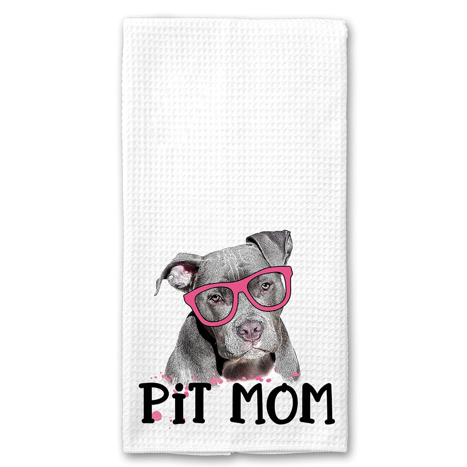 Pit Bull Mom Kitchen Towel - Pet Lover's Gift