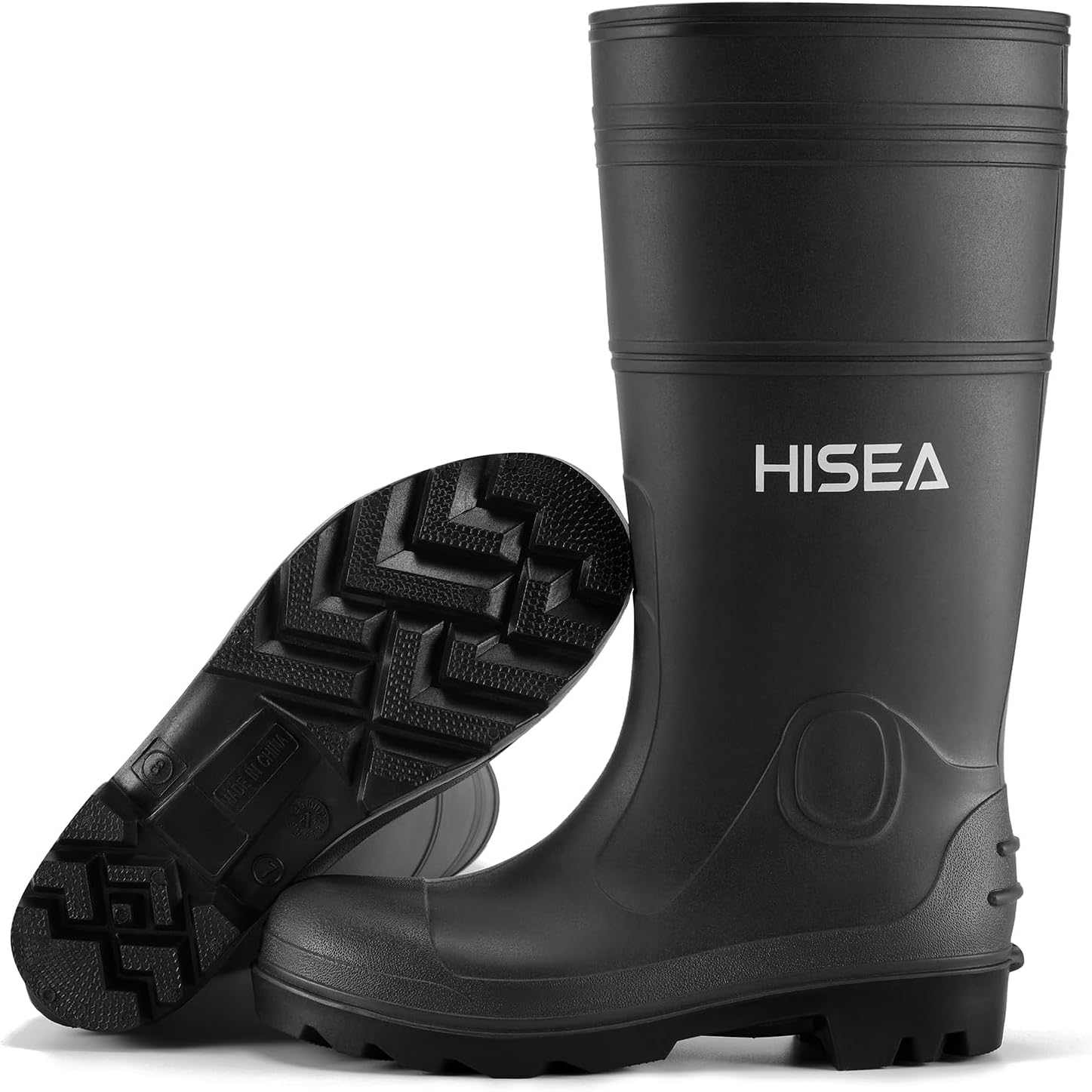 HISEA Men's Rain Boots - Durable Waterproof Garden Work Boots