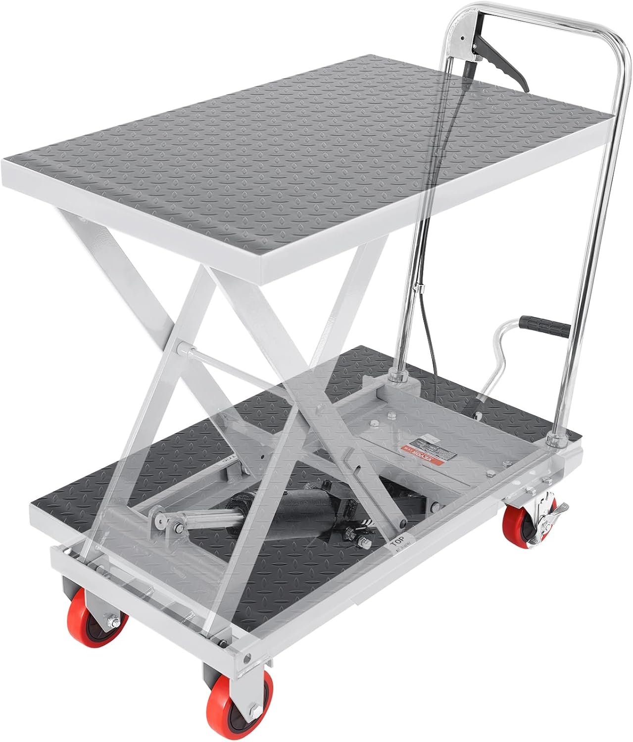 VEVOR Hydraulic Lift Table Cart for Heavy-Duty Material Handling