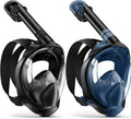 Full Face Snorkel Mask 180 Degree Panoramic View - Dry-Top Design