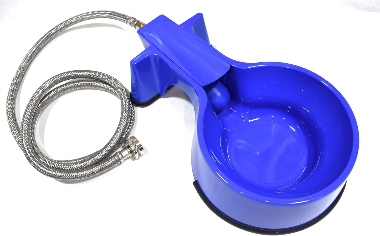 Automatic Filling Water Bowl with 10ft Stainless Steel Hose
