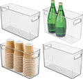iDesign Tall Plastic Storage Bin Set of 4 for Fridge or Freezer
