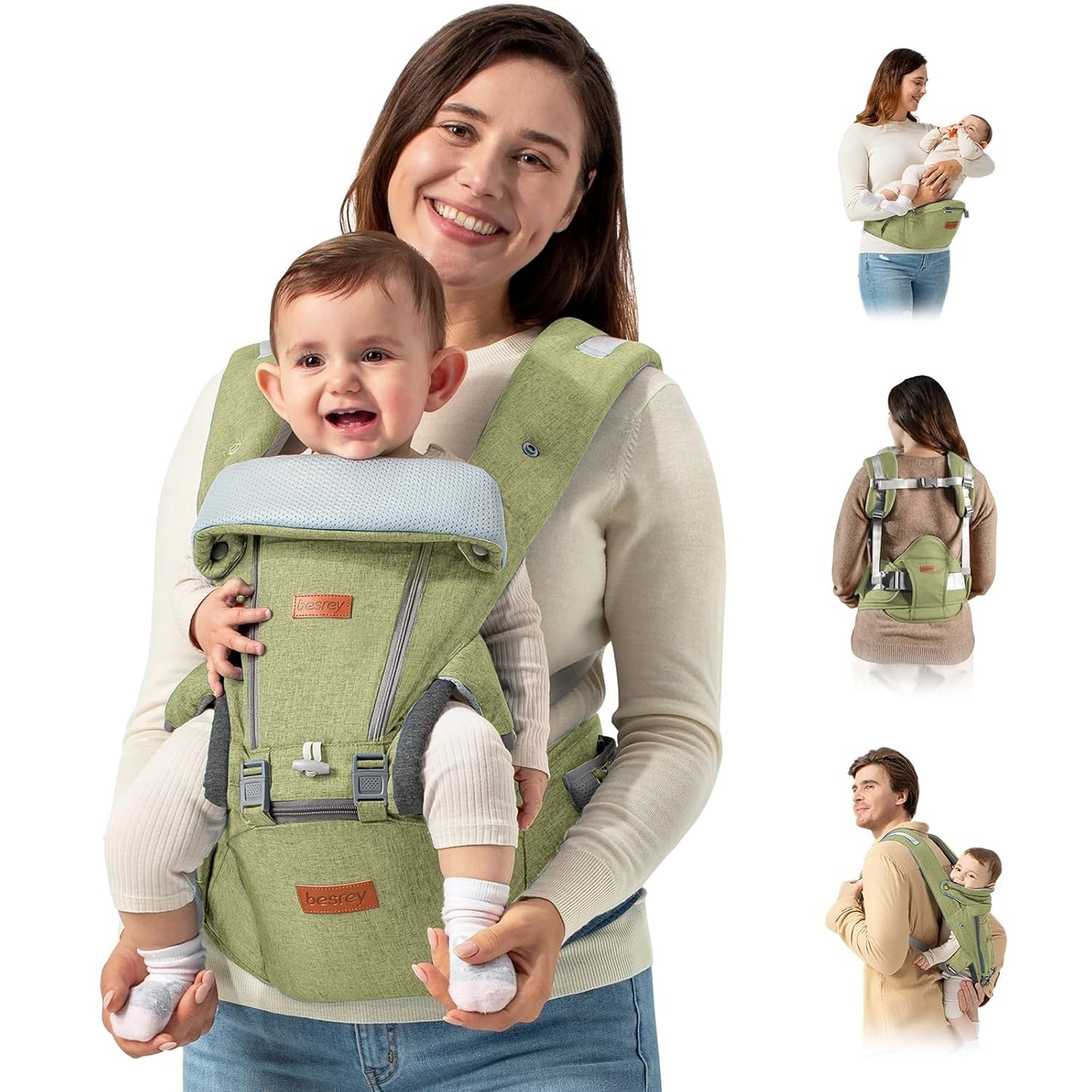 Besrey Baby Carrier with Seat - Ultimate Comfort!