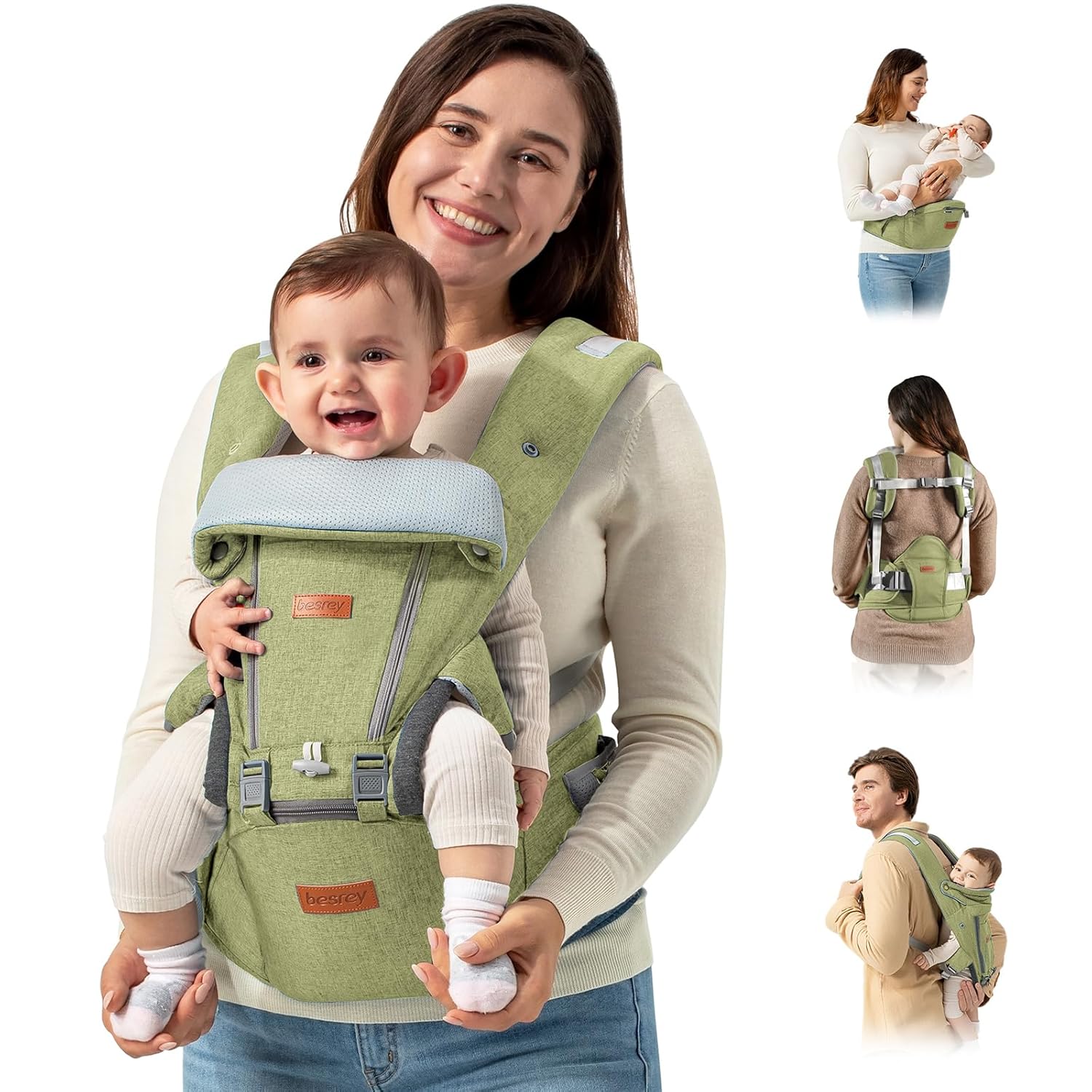 Besrey Baby Carrier with Seat - Ultimate Comfort!