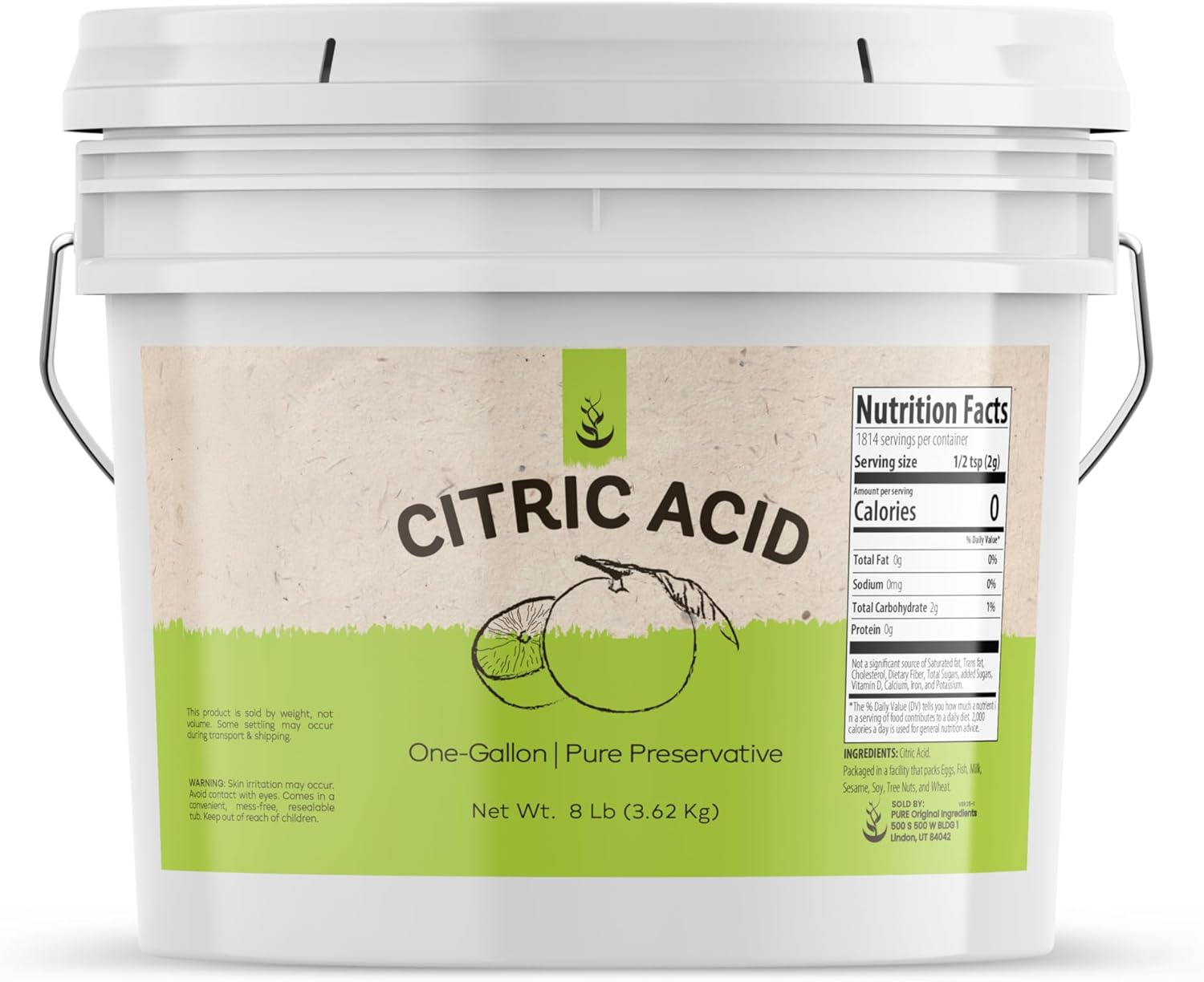 PURE ORIGINAL INGREDIENTS Citric Acid for Cleaning & Enhancing