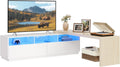 VASAGLE Adjustable TV Stand 63.8-106 in - Modular L-Shaped Console