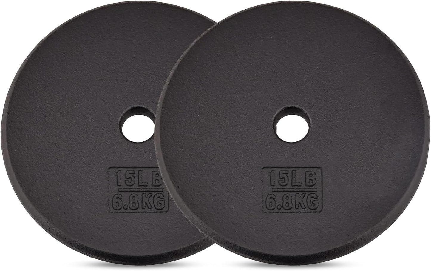 Yes4All Standard 1in Cast Iron Weight Plate for Strength Training