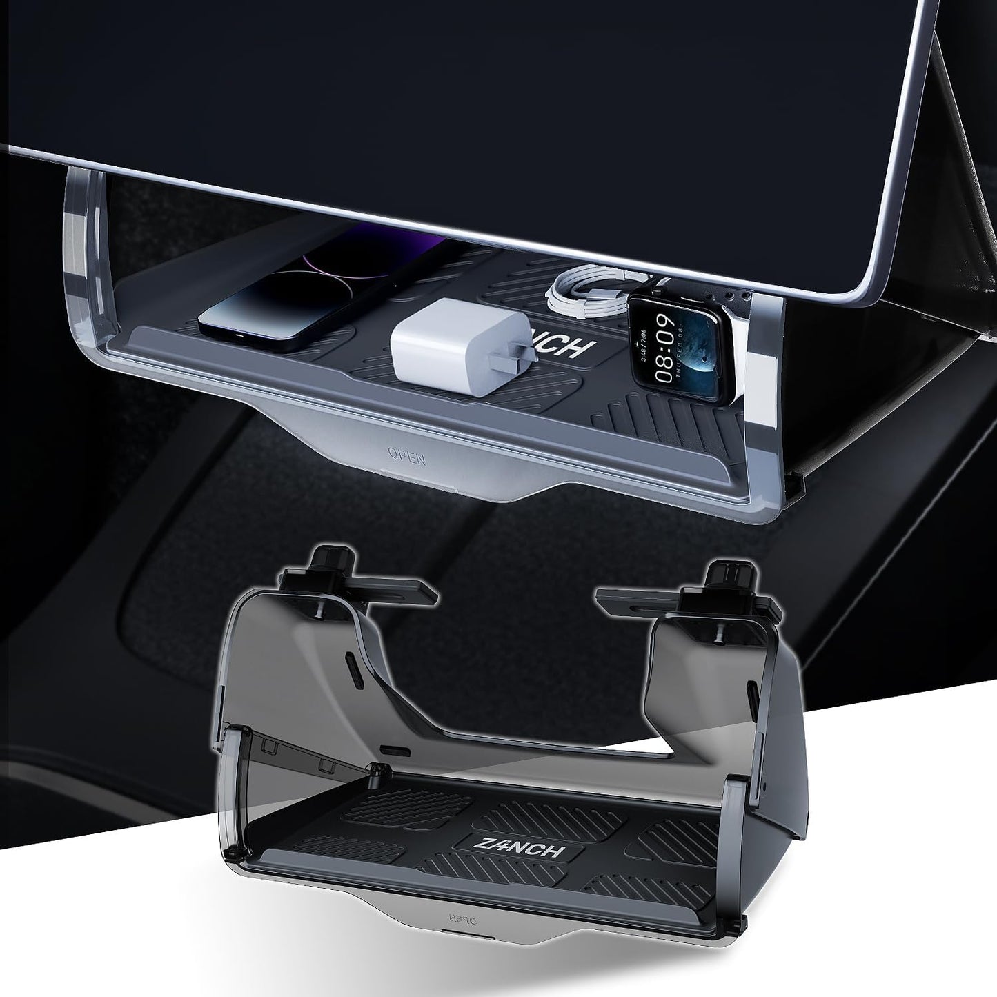 Zanch Tesla Model 3 Under Screen Storage for 2020-2025 Models