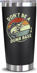 NEWELEVEN Valentines Gifts For Him 20 Oz Tumbler - Funny Fishing Cup