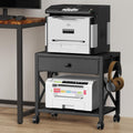 EasyCom 2-Tier Desktop Printer Stand with Large Drawer - Mobile