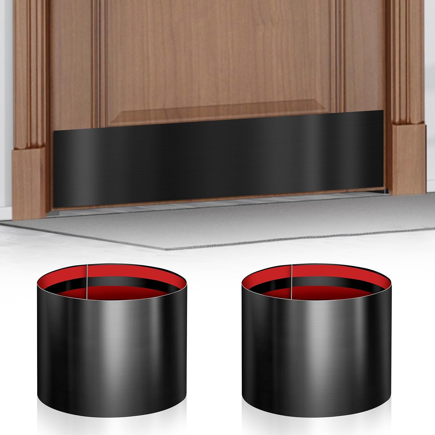 Self Adhesive Door Kick Plate 8in x 34in for Interior and Exterior