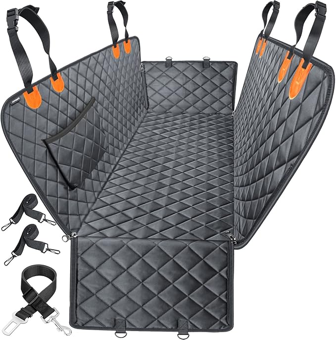 URPOWER Dog Seat Cover for Cars - Waterproof & Durable Design
