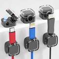 Magnetic Cable Clips 6-Pack - Slim Cord Holders for Desk & Nightstand