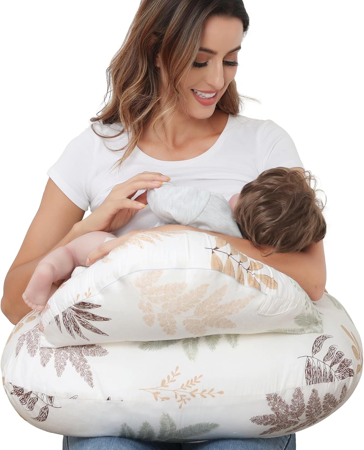 Nursing Pillow for Breastfeeding with Adjustable Waist Strap