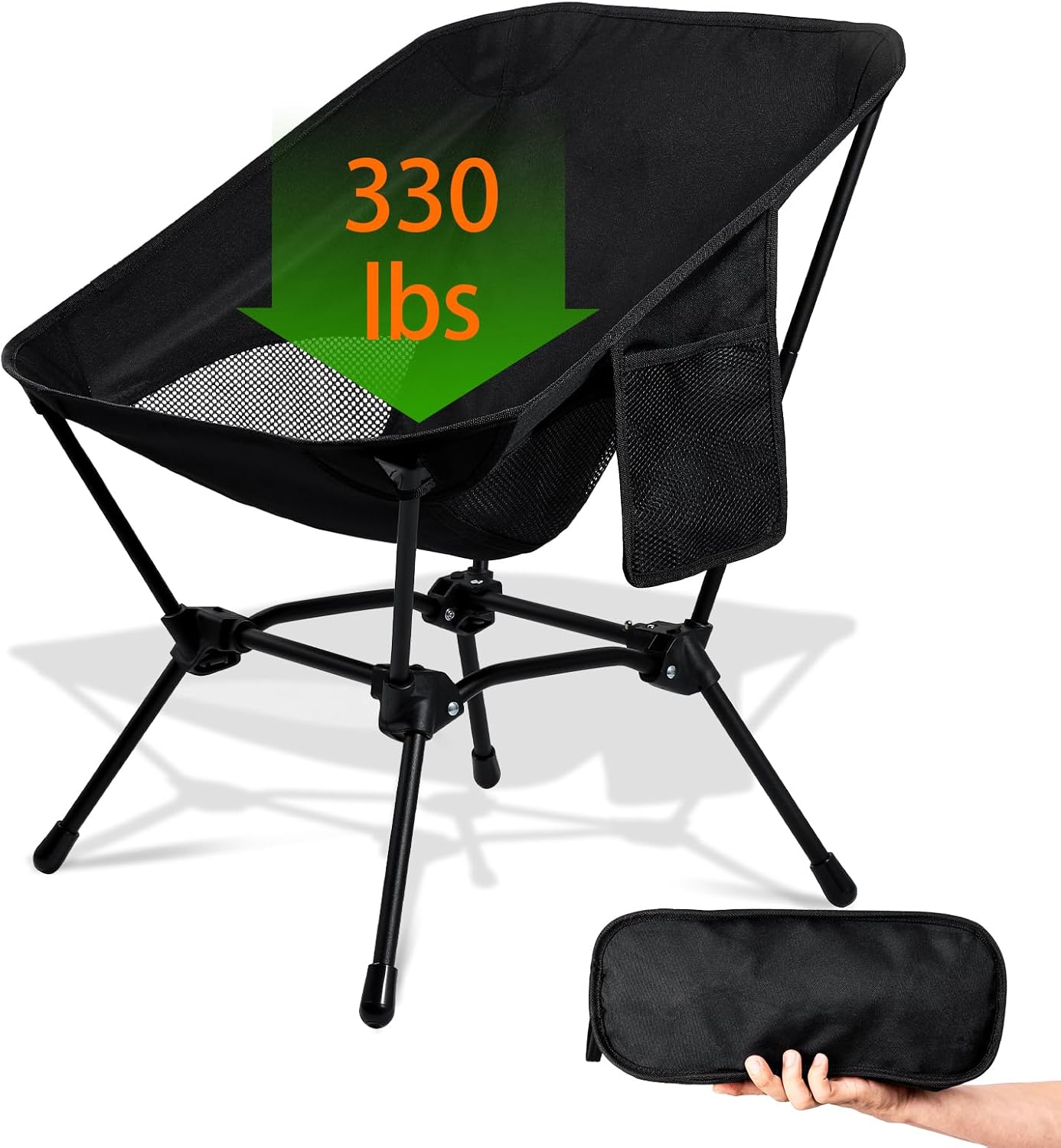 Portable Ultralight Camp Chair 330 LBS Support