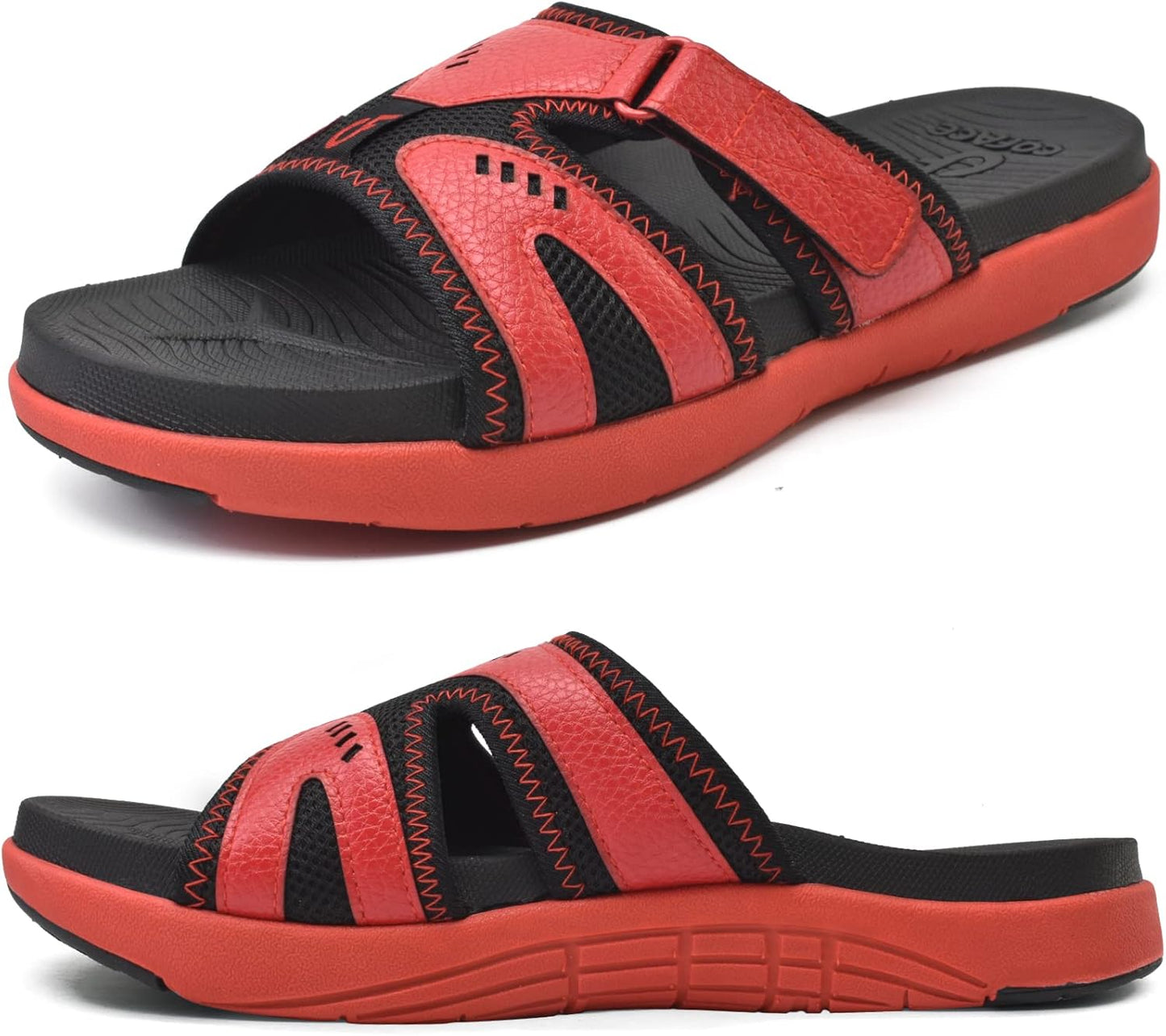 COFACE Mens Sport Recovery Sandals for Plantar Fasciitis Relief