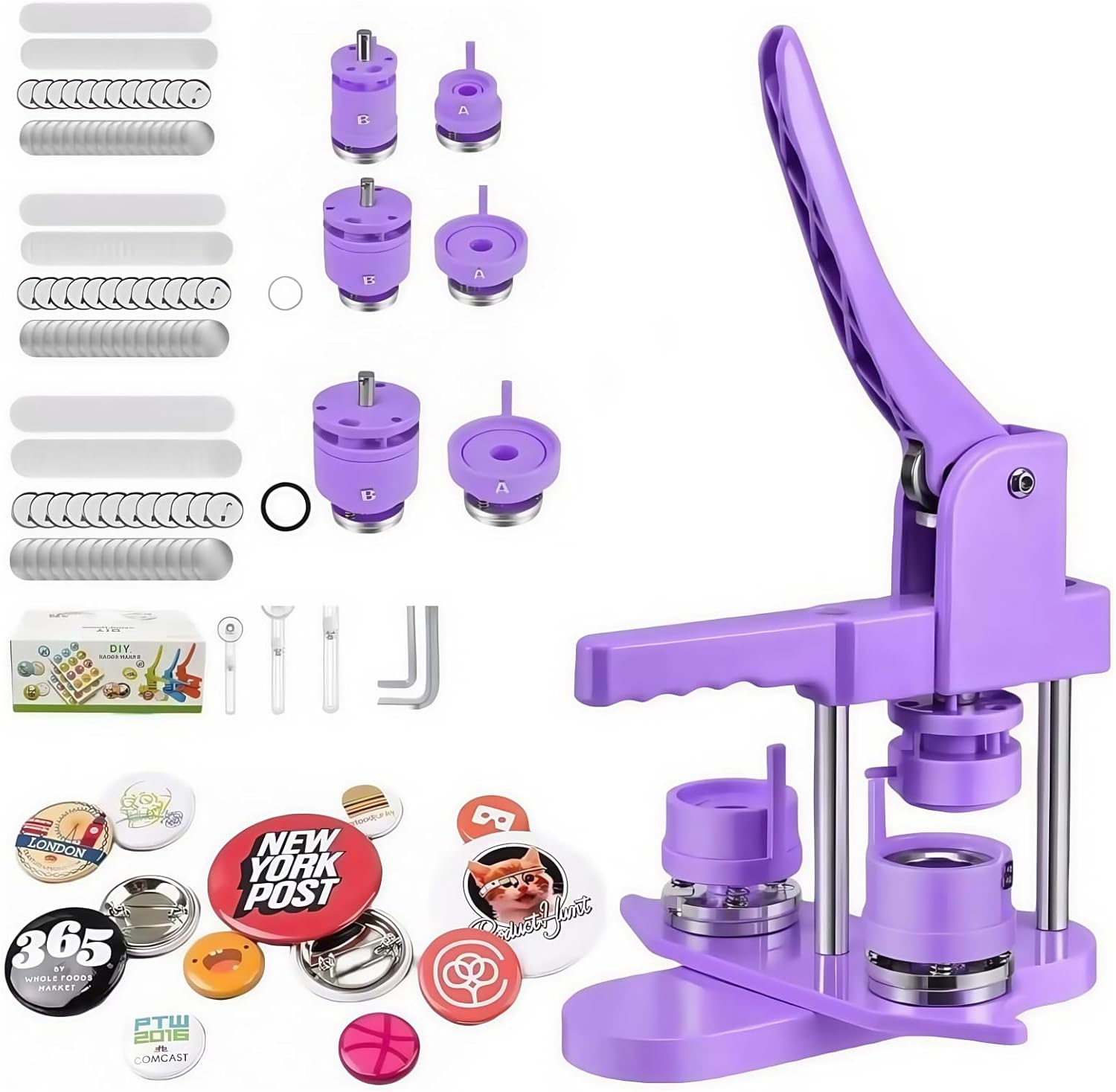 Mryitcal Button Maker Machine for DIY Photo Badges and Crafts